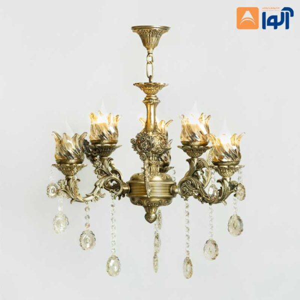 لوستر-آرامیس-کوچک-۶-شعله لوستر آرامیس کوچک ۶ شعله - Image 1