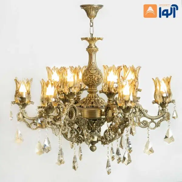 لوستر عباسی ۱۲ شعله انتیک - Image 1