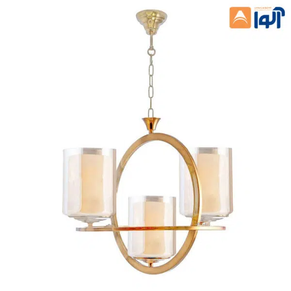 لوستر لهستانی 3 شعله مدل دو حلقه - Image 2