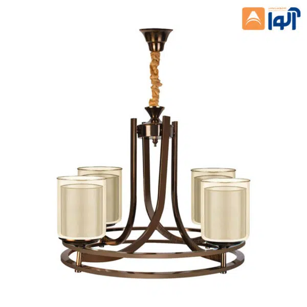 8130174e54c0ef433b892635f72bec1f لوستر لهستانی مدل دو رینگی - Image 1