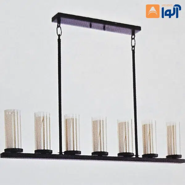 لوستر لهستانی 7 شعله مدل مدرن لاینر - Image 1