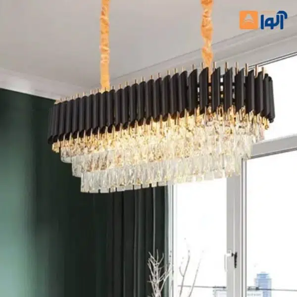 لوستر مدرن کریستال L1502-55 لوسترسازان - Image 1